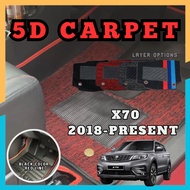 Proton X70 5D Carpet Car Mat Floor Mat OEM Karpet Car Floormat Red Lining