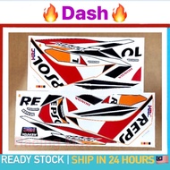 HONDA DASH REPSOL (2) BODY STICKER COVER SET COVERSET DASH110 V1 V2 DASH2 WAVE DASH 2 STRIPE STRIKE COVER