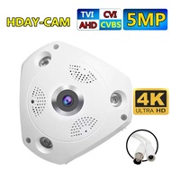 TVI 4K 8MP Fisheye AHD CCTV Camera Indoor 1.7mm Wide Angle 180 Degree Fish Eye Video Surveillance CC