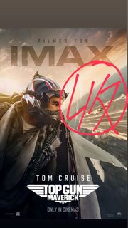 <收or交換海報> Top Gun Maverick poster 壯志凌雲 獨行俠 IMAX 電影海報