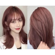 (Free peroxide) Pink Brown Rose Gold dye rambut hair dye permanent dye Muslim friendly pink brown ha