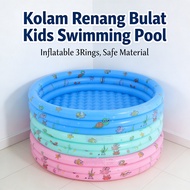 3Rings Inflatable Children's Pool 100CM Round Pool Kids Swimming Pool