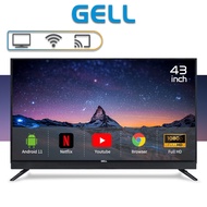 Gell Smart TV 50 Inch LED 43 Inch Android Smart TV Flat Screen Multiport Television