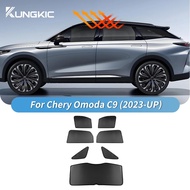 Car Side Window Sunscreen Anti-mosquito Sunshade For Jaecoo Omoda C9 2024 2025 Accessories