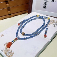 [Natural Kyanite 108 Bracelet Beads] 6.5mm Kyanite Like Deep Sea Eyes Improve Intuition Balance Ener