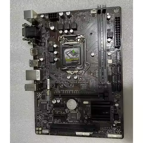 Used mATX Motherboard for GIGABYTE B250M-HD3 LGA1151 B250 DDR3 HDMI
