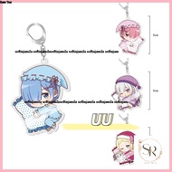 Keychain Pendant Re: Zero Rem Ram Emilia Zero-Starting Life in Another World Anime Merchandise