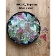 RM2.50/50 keping : CH-803 - Azimat - Charm - Fish Tail - Glossy - 2 cm x 2 cm