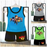 Unisex Toddler singlet Suits Girls &amp; Boys Boboiboy galaxy Character