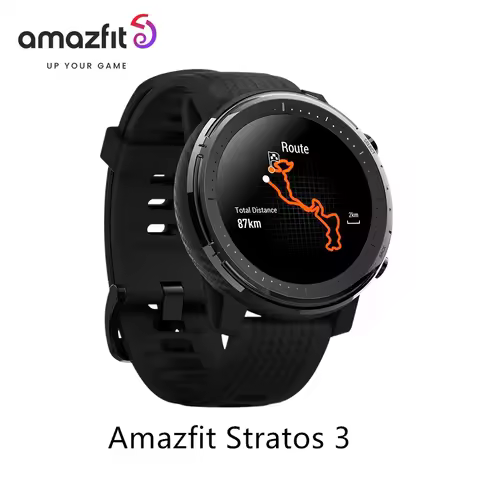 Amazfit Stratos 3 Smartwatch For Men with GPS Bluetooth and 5ATM Waterproof Displays Demonstration M