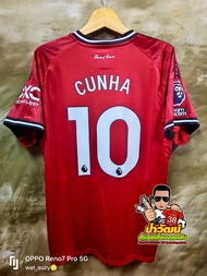 PWSL!! #เสื้อแมนยู เหย้า 2025/26 สีแดง งานเทียบ แฟนบอล AAA เสื้อเปล่า+ทำฟูลออฟชั่น EPL