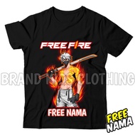 Children's T-shirts FF Free Fire Car Sultan FF Characters Children's Clothes Free Name Fashion Free 