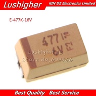 10PCS E Case 7343 C 16V 470uf 477 C MD TAJE477M016RNJ Tantalum Capacitor