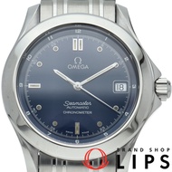 歐米茄海馬系列120公尺自動腕錶，36毫米，已翻新，2501.80，不鏽鋼，男士腕錶，藍色，成色極佳 [二手]