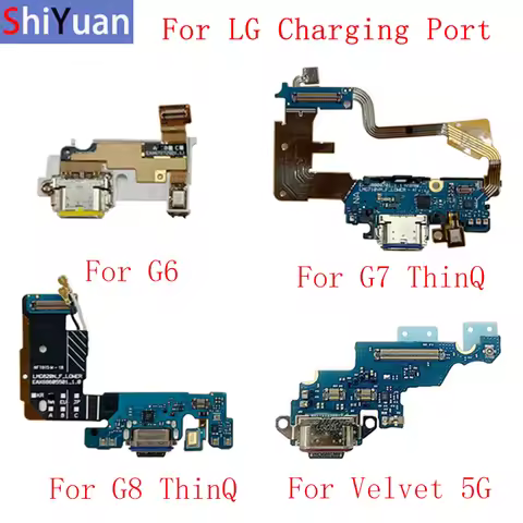 USB Charging Dock Port Connector Board Parts Flex Cable For LG G5 G6 G7 ThinQ G8 ThinQ Velvet 5G G8S