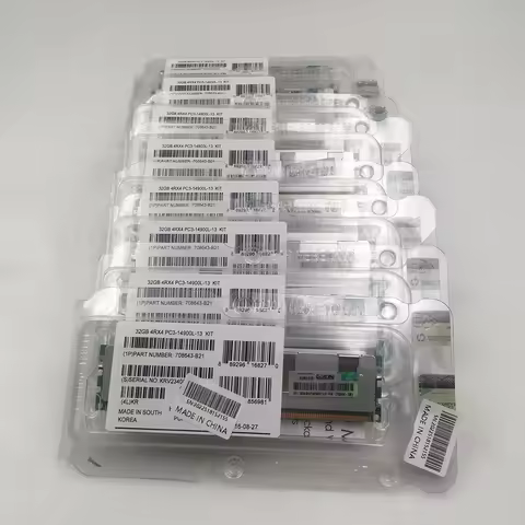 1 Pcs 32GB DDR3 1866 PC3-14900L ECC REG LRDIMM Server Memory 708643-B21 712384-081 715275-001