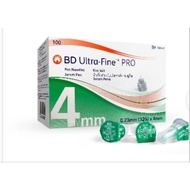 BD Ultra Fine Pro Pen Needle 4mm 100's