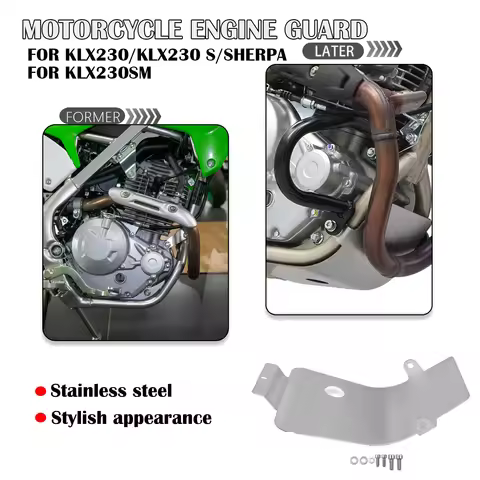For Kawasaki KLX230/KLX230 S/SHERPA KLX230SM 2024 2025 Motorcycle Engine chassis guard Fairing Exhau