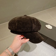 CELINE222 Red Classic C Label Knitted Hat