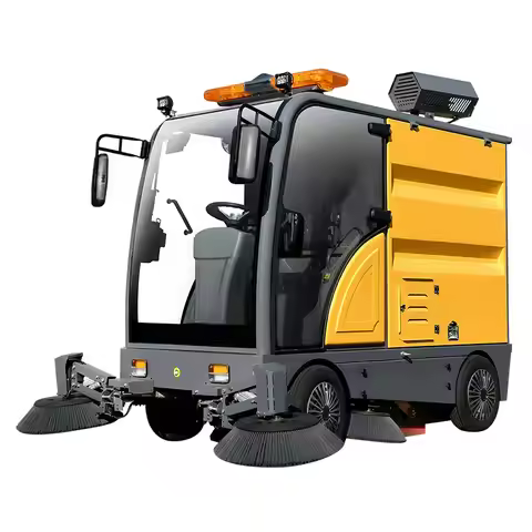 Commercial Mini Electric Street Sweeper Four-Wheeled Industrial Cleaning Machine Mini Street Sweeper