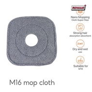 ROWAN1 1pc Self Wash Spin Mop, Washable Household Cleaning Mop Cloth Replacement, Fashion 360 Rotating Dust Mopping Cloths for M16 Mop