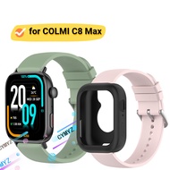 COLMI C8 Max case Screen protector COLMI C8 Max strap Silicone strap COLMI C8 Max Smart Watch strap 