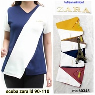 60345 import simple embossed scuba blouse ld 90-100