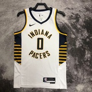 哈利伯頓 Tyrese Haliburton 印第安納溜馬 Indiana Pacers 2023/24 白色 0號 – White Nike NBA 熱壓 球迷版 球衣 Swingman Jerse