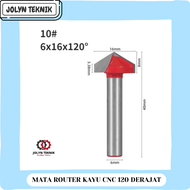(JT) MATA ROUTER KAYU CNC BITS - ENGRAVING ROUTER BIT MATA ROUTER 120 DERAJAT