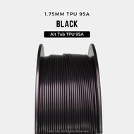 Black TPU 95A Filament Basic Series 1.75mm 1kg for 3D Printer/Printing Alt Tab BAMBU AMS CREALITY NE