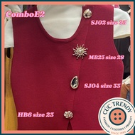Collection of High-Fashion Metal Button Combos, Women's Vest Button Combos, Women's Shirt Button Com