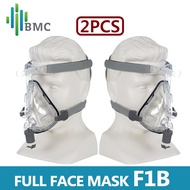 [2PCS]BMC F1B Full Face Mask CPAP FM1B Auto CPAP APAP BIPAP Full Face Mask