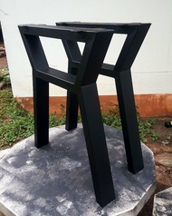 MPT2Wood-Steel ขาโต๊ะเหล็ก ขาโต๊ะกลาง ขาเก้าอี้ม้านั่ง ทรงหัวโต MPT-44 30x40cm ดำด้าน 1คู่(2ชิ้น) Co