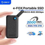 ORICO 1TB External SSD 2000MB/s Portable Solid State Drive USB 3.2 Gen2x2 Type-C for iPhone 17 (B20)