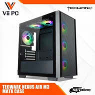 Tecware Nexus Air M3 MATX Case, w/ 6 x ARGB Fans (Black)