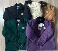 外國限時預訂 8色選 carhartt 工裝拉鍊口袋 棉質J01 有領拉鍊外套