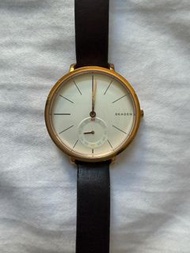 SKAGEN Hagen 啡色皮革手錶 SKW2356