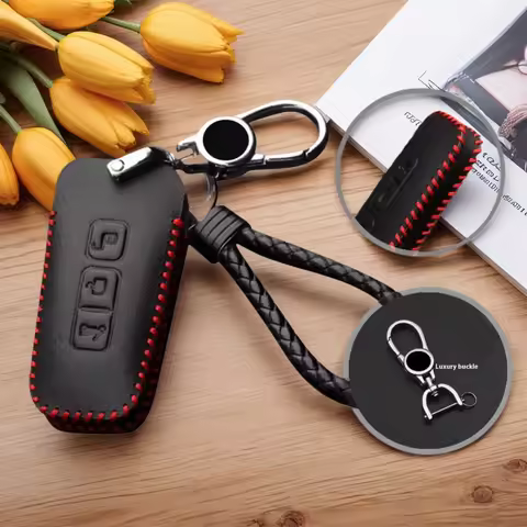 ICAR Leather for Piaggio Beverly400 Beverly 400 Beverly400 Motorcycle Key Case Cover Keychain Holder