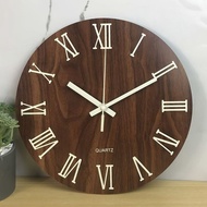 KAYU Roman Numerals wall clock/ Teak Wood wall clock/ wall clock
