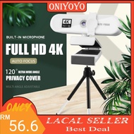 4K 2K 1K 1080P Web Camera Webcam Full HD with Microphone Autofocus Laptop Hi-Res Live Zoom Meeting O