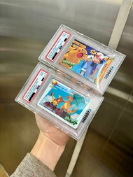 1998 - 1999 Japanese Pokemon  PSA 9 Bandai Pokemon Cards Magmar vs Charizard ,Pikachu & Ash