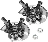 Front Left Right Steering Knuckle Wheel Hub Assembly Pair Compatible with 2007-2012 Dodge Caliber 20
