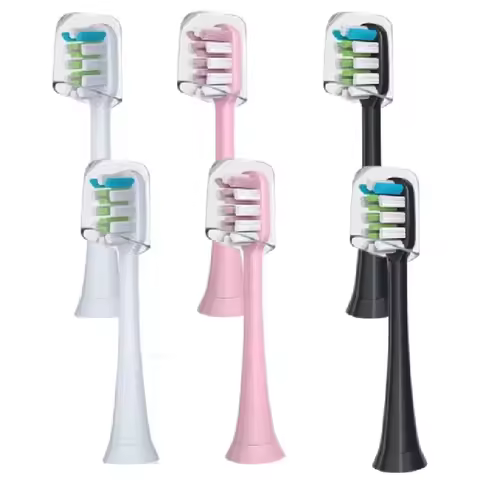 Replacement Brush Heads 6 PCS for SOOCAS X3/X3U/X5 Soft DuPont Sonic Colorful Toothbrush Clean Brush