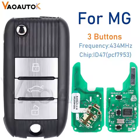 Semi Smart Car Key For MG HS ZTS ZS MG3 MG6 MG5 RX5 RX8 i5 i6 433Mhz ID47 Chip 7953 Half Intelligent