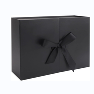 กล่องของขวัญหรูหราพร้อมริบบิ้นพับได้กล่องกระดาษแข็งสำหรับของขวัญพร้อมฝาปิดกล่องของขวัญขนาดใหญ่