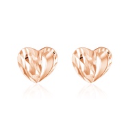 SK Jewellery Secret Heart 14K Rose Gold Loca Earrings