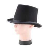 Black Top Hats Magician Performed Hat Jazz Stage Performances for Women Men Party Fedora For Kids Ad
