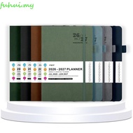 FUHUI 2026-2027 Schedule Book, Convenient A5 Agenda Planner Notebook, Week Planner Multi Functional 