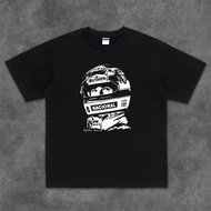ReadyStockhookonyou Short-Sleeved t-Shirt Ayrton Senna Ayrton Senna F1 Formula Rider Half-Sleeved Sh