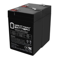 Mighty Max Battery ML4-6 - 6 VOLT 4.5 AH SLA BATTERY - 2 PACK